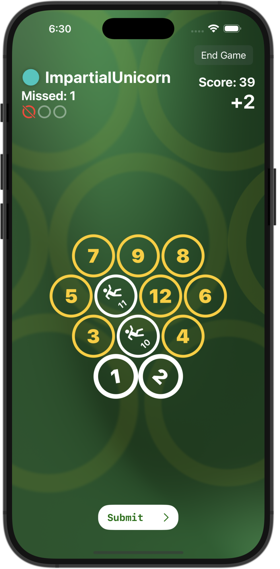 Stick Score Single Player